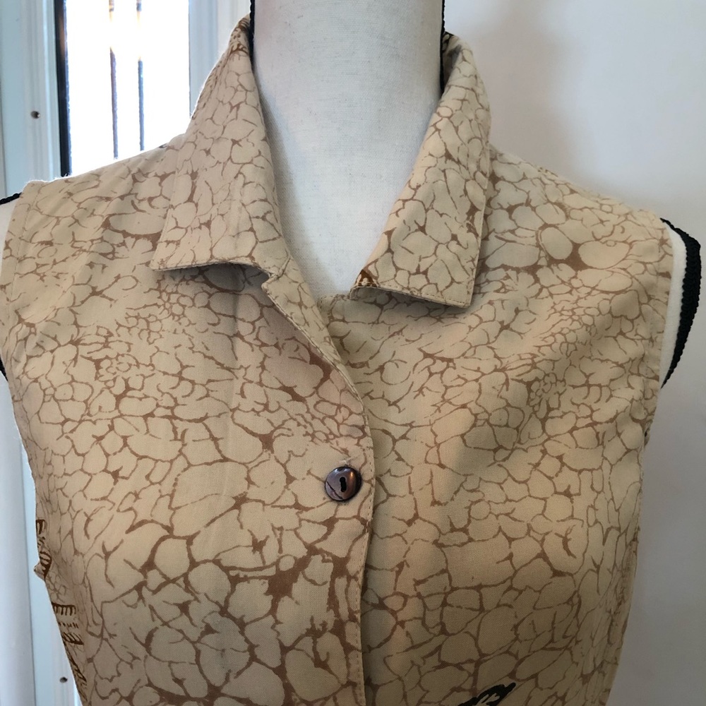 VINTAGE Starfish dress with shell buttons!